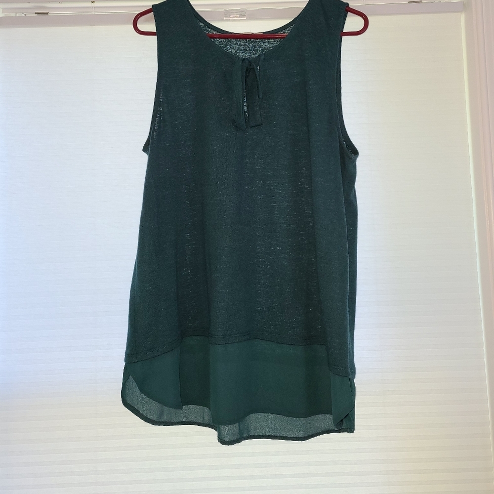 Loft sleeveless business casual shirt.